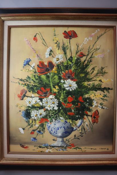 CLAUDE
Bouquet aux coquelicots
Oil on canvas
Signed...