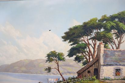 GUY, 20th century school
Seaside
Oil on canvas...