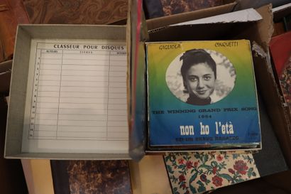 Important collection of books, records and...