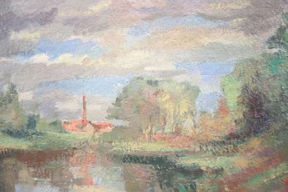 NOEMIE GRAVEY- French school, 19th-20th century
Landscape...