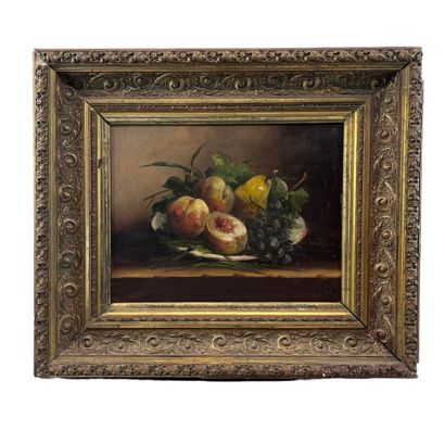 BARGOT (20th)
Still life with peaches, pears...