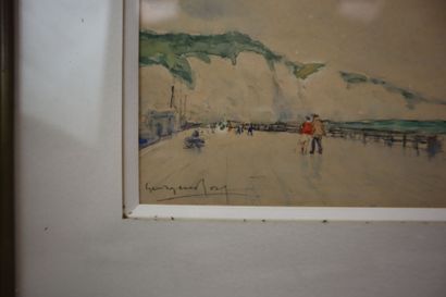 Set of three paintings:
Louis CHERVIN (1905-1969),...
