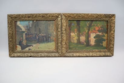 Joseph LAFERRIERE (1867-1954) 
Scene of life,...