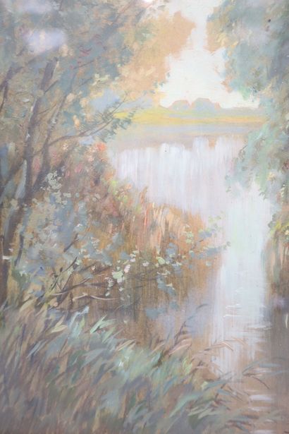 Henri BAUDINOT (1869- ?)
River landscape...