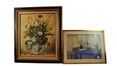 CLAUDE
Bouquet aux coquelicots
Oil on canvas
Signed...