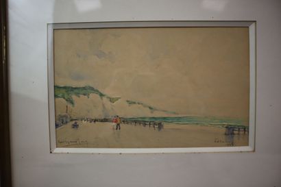 Set of three paintings:
Louis CHERVIN (1905-1969),...