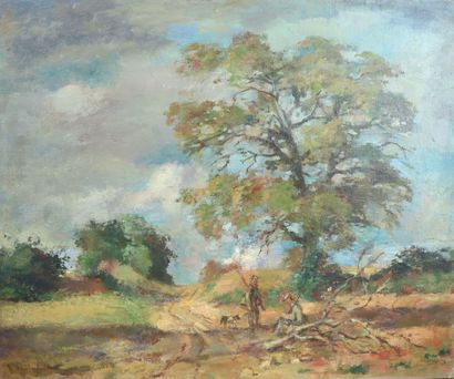 Lot of 5 paintings:
Robert BREITWEISER (Mulhouse...