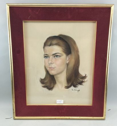 Lot of Two Paintings:
Phillipe Berard figure...