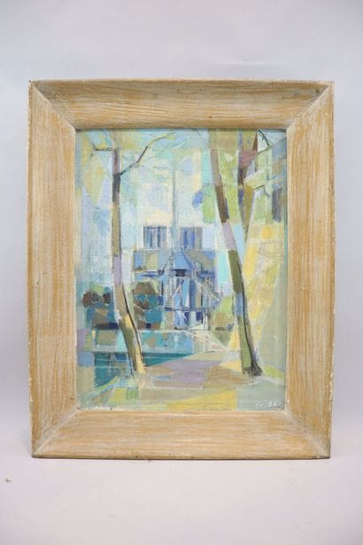 20th century school, Jan EKIERT ? 
Our Lady
Oil...
