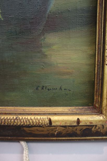 Lot of 5 paintings:
Robert BREITWEISER (Mulhouse...
