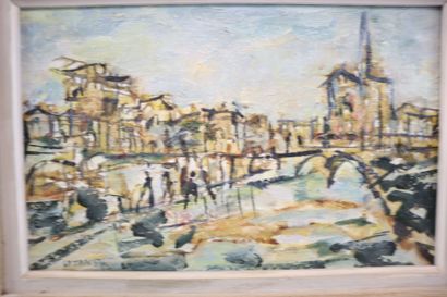 Yona LOTAN (born 1926)
Notre-Dame bridge...