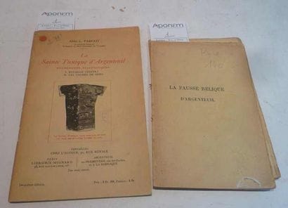 [ARGENTEUIL] ABBE L. PARCOT «La Sainte Tunique...