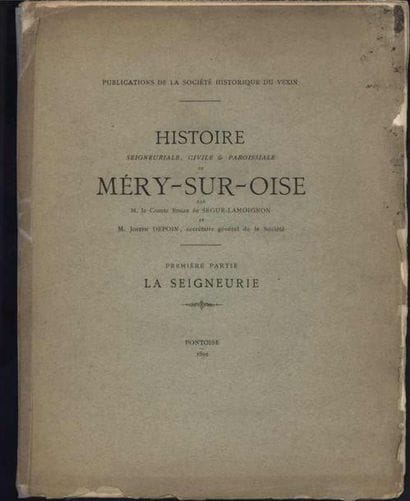 [MERY-SUR-OISE] DE SEGUR-LAMOIGNON Comte...