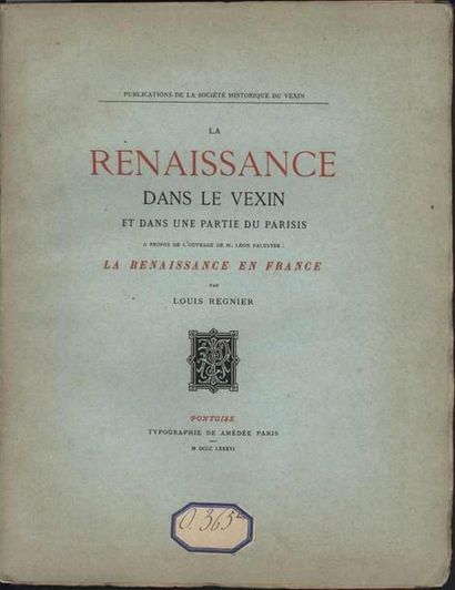 [VEXIN]. REGNIER Louis. 