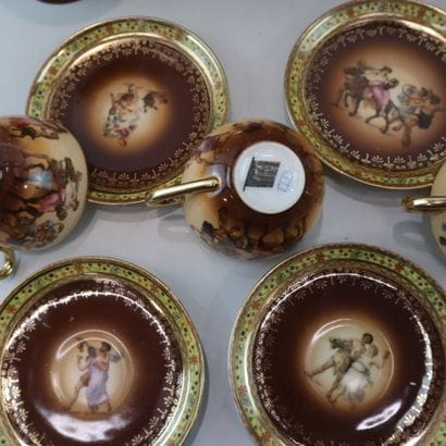 BOHEMIA. Fine porcelain service 
Beige and...