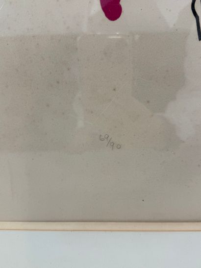 LAPICQUES 
Abstract equitation 
Lithograph...