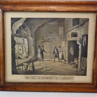 Set of two engravings:
Interior of Nunneck's...