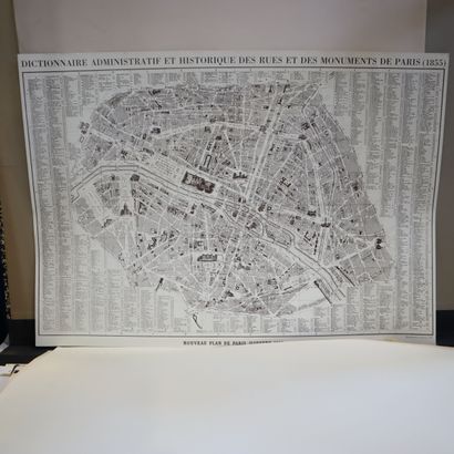 Exhibition posters in a drawing box 
Aerial...
