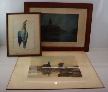Set of three engravings including: 

The...