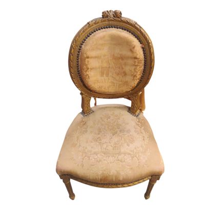 Suite of chairs in the Louis XVI style including...
