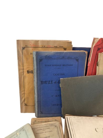 Set of books on the theme of military training,...