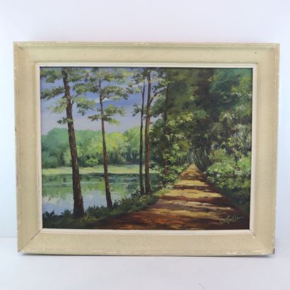 LAFAILLE
A walk in the forest 
Panel on wood...