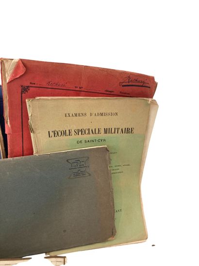 Set of books on the theme of military training,...