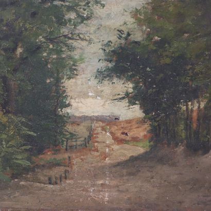 O. Francois O. French Barbizon school style...