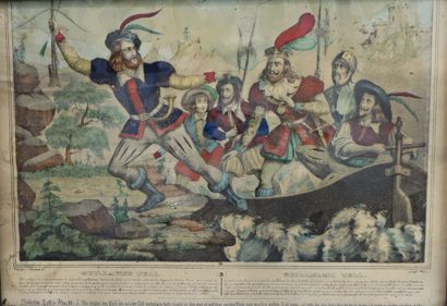 School of the 19th century. 
Set of two William...