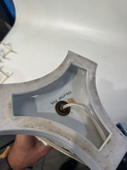 Christian Dior 
candlestick in white ceramics...