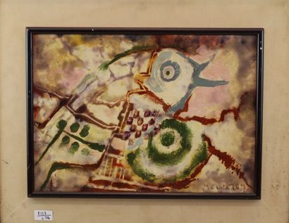Mourteren 20th century. 
Fish symbolism 
Mixed...