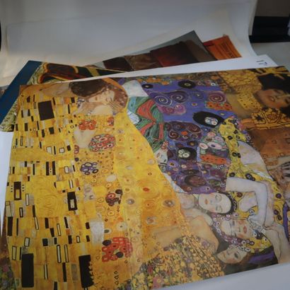 Exhibition posters in a drawing box 
Aerial...