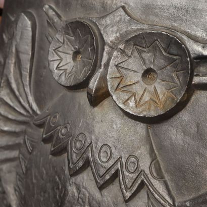 Cast iron fireback signed LUCAS 
Featuring...