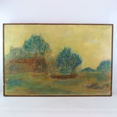 LD BJORN 
Landscape
Oil on canvas signed...