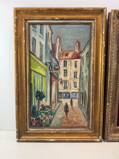 Set of two paintings including: 
RAYNAL 
View...
