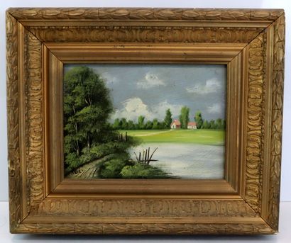 20th century school 
Lakeside 
Signed lower...
