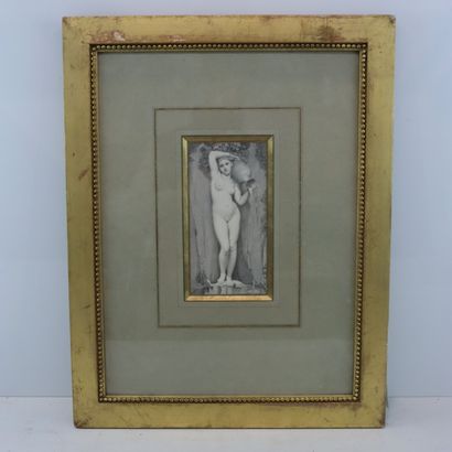 After Ingres 
The spring
Framed engraving...