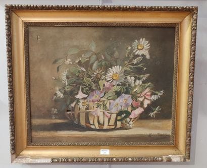 20th century school.
Floral bouquet 
Signed...