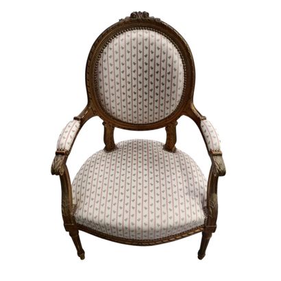Suite of chairs in the Louis XVI style including...