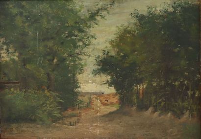 O. Francois O. French Barbizon school style...