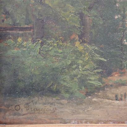 O. Francois O. French Barbizon school style...