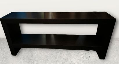 Rectangular console with wide braces, in...