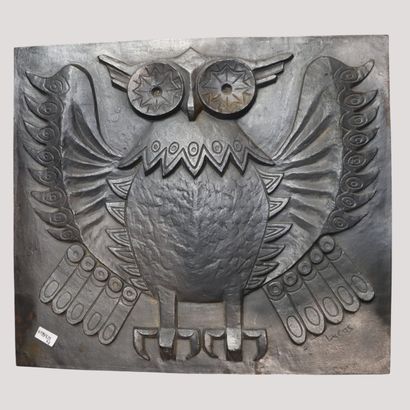 Cast iron fireback signed LUCAS 
Featuring...