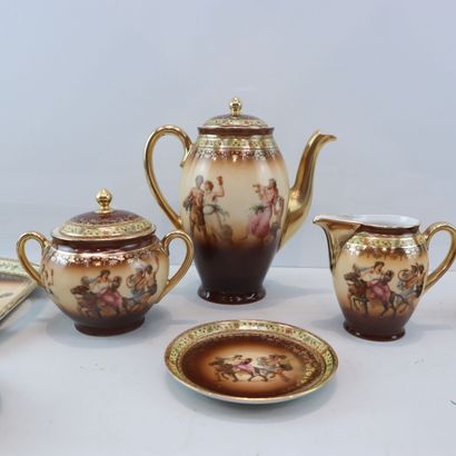 BOHEMIA. Fine porcelain service 
Beige and...