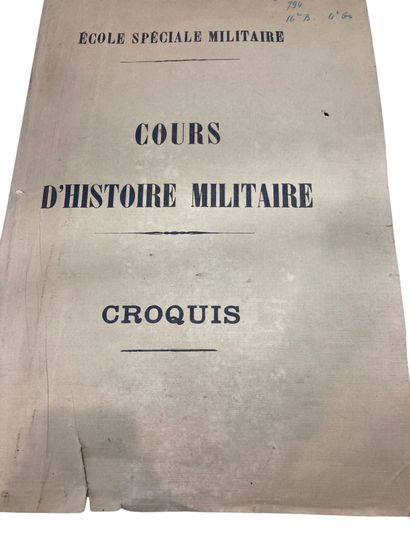 Set of books on the theme of military training,...