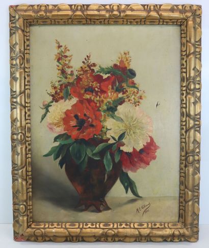 M.L. COLOMAL
Bouquet of flowers
1895
Oil...