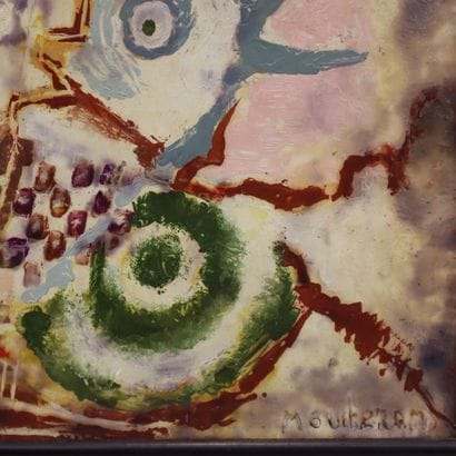 Mourteren 20th century. 
Fish symbolism 
Mixed...