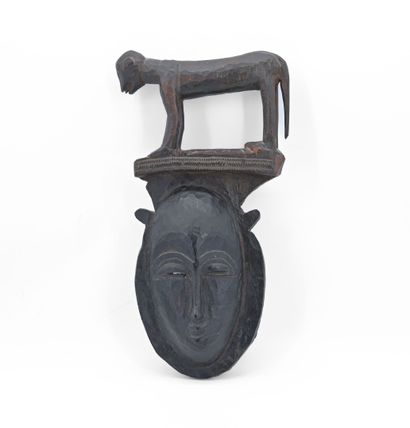 Ivory Coast
Yaoure mask in carved wood
Height:...