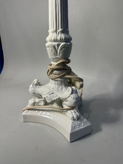 Christian Dior 
candlestick in white ceramics...