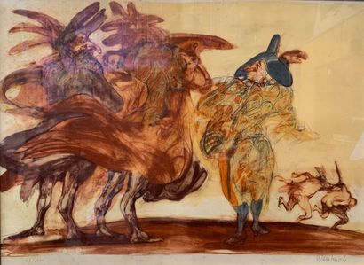 Claude WEISBUSCH (1927-2014)
Comedia dell'Arte
Color...